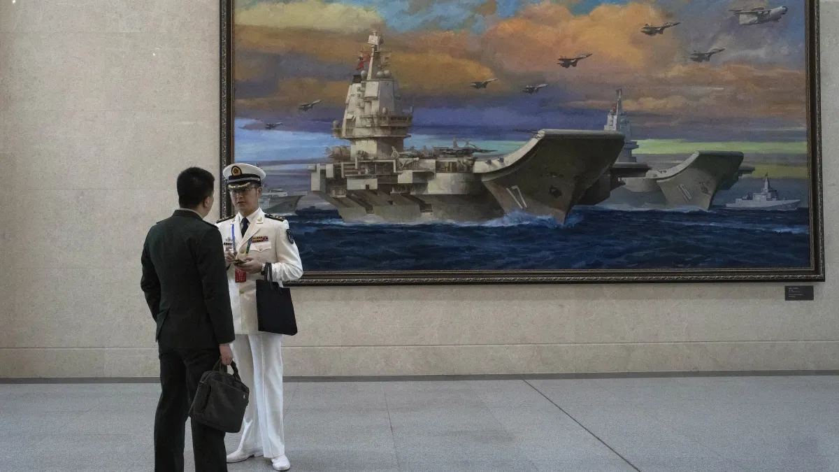 2024年4月23日,位於山東青島的中國人民解放軍海軍博物館。(美聯社)