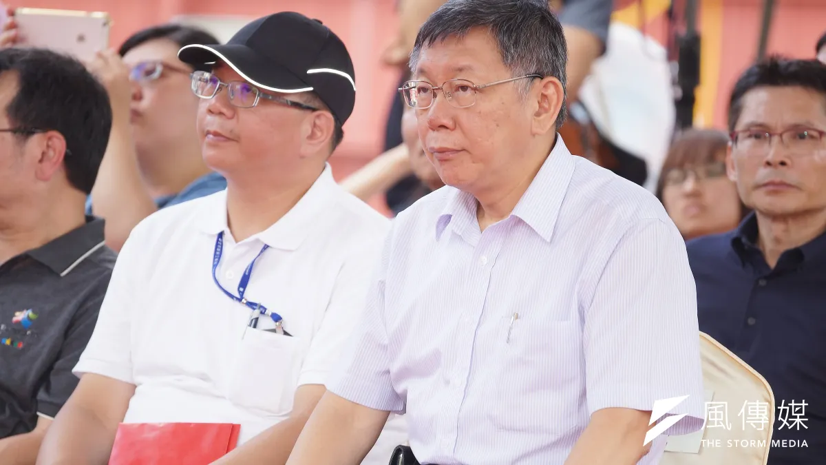 20190729-台北市長柯文哲出席成功市場改建工程動土典禮。(盧逸峰攝)