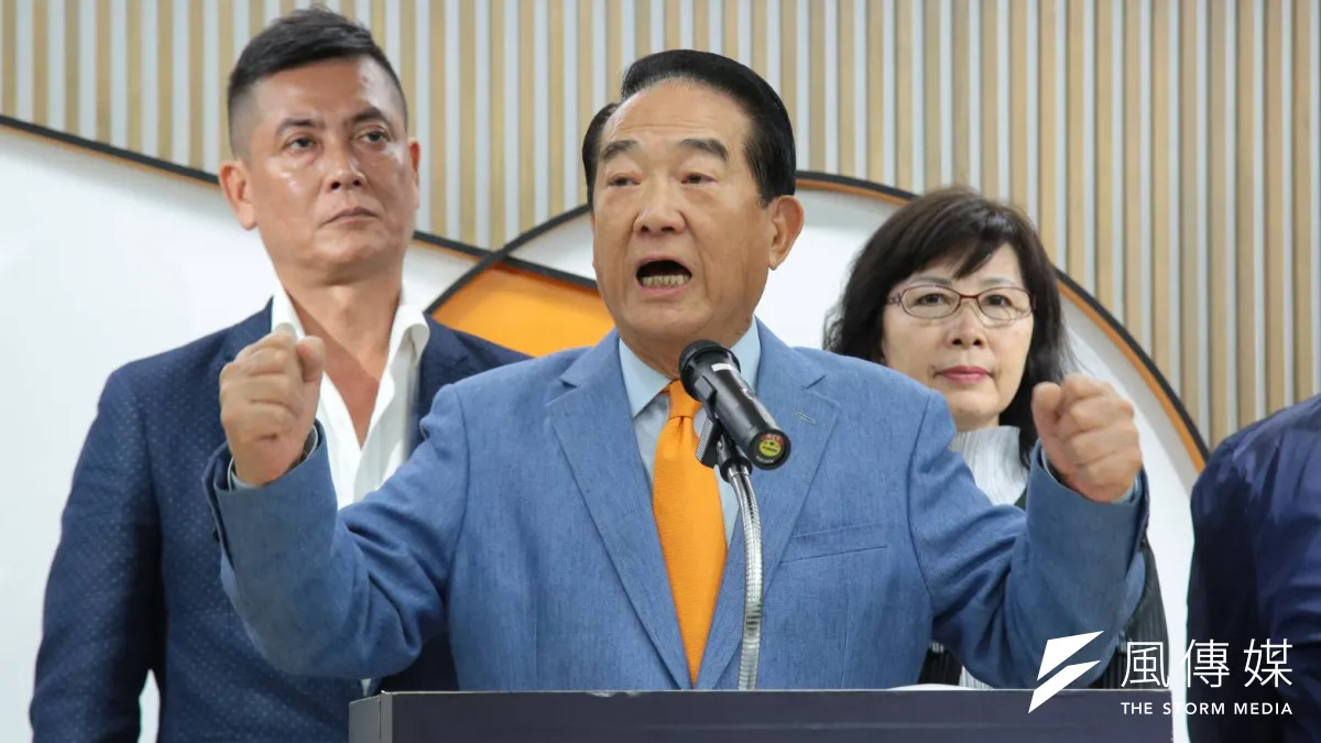 親民黨主席宋楚瑜可能五度參選正副總統。(顏麟宇攝)
