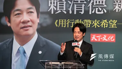 登記投入民進黨總統初選,前行政院長賴清德29日舉行新書發表會,被問及是否接受「蔡賴配」。對此,賴清德回應「既然參加初選,希望有機會『接棒』承擔責任。」(顏麟宇攝)