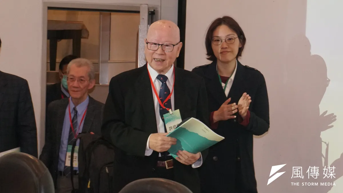 前民進黨主席、亞太和平基金會董事長許信良揭露,蔣經國沒放棄讓蔣孝武接班,原本李登輝只是類似嚴家淦的角色,沒想到命運往現在這個方向走。(蔡親傑攝)