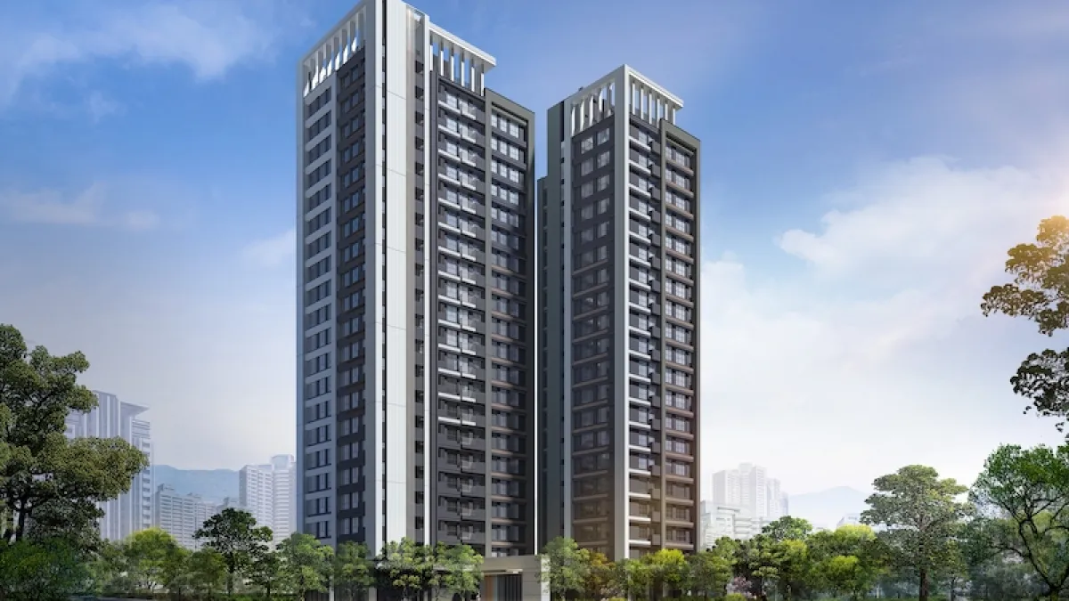 國泰建設在桃園小檜溪重劃區推出二期「國泰溪境」,潛銷就熱賣四成。(圖/業者提供)