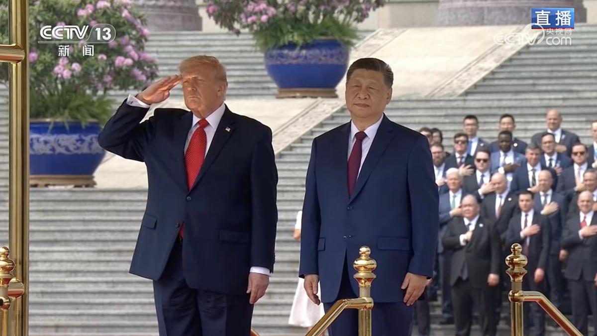 圖輯》中美對談決定全球命運?習近平與川普在人民大會堂會面,北京舉辦軍禮隆重迎接
