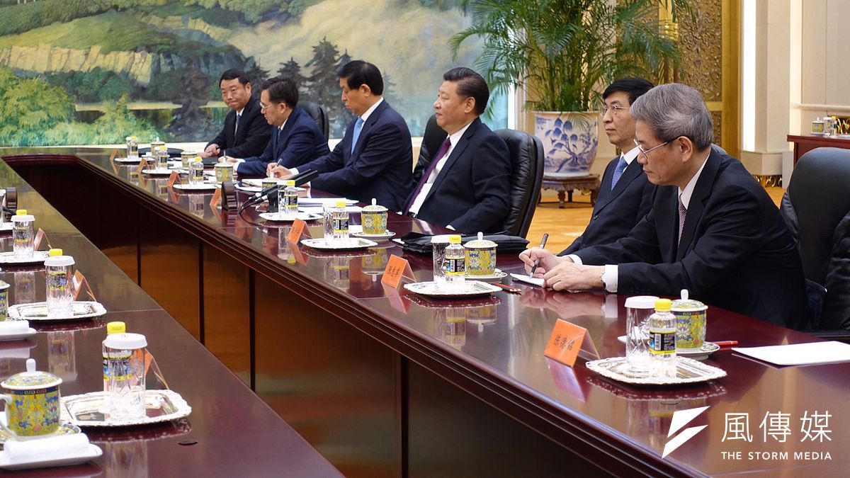 洪習會,中國國家主席依例再彈「九二共識」基調。(羅暐智攝) 洪習會,中國國家主席依例再彈「九二共識」基調。(羅暐智攝)