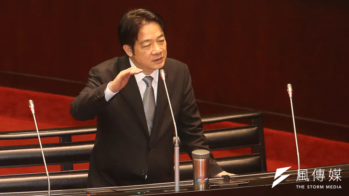 行政院長賴清德6日出席施政總質詢。(陳明仁攝)