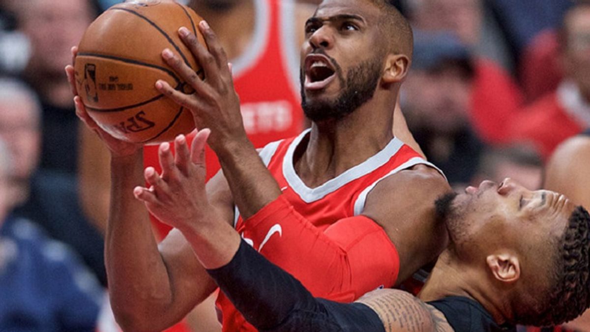 保羅今晚繳出大三元,幫助火箭中止3連敗。(美聯社) 保羅今晚繳出大三元,幫助火箭中止3連敗。(美聯社)