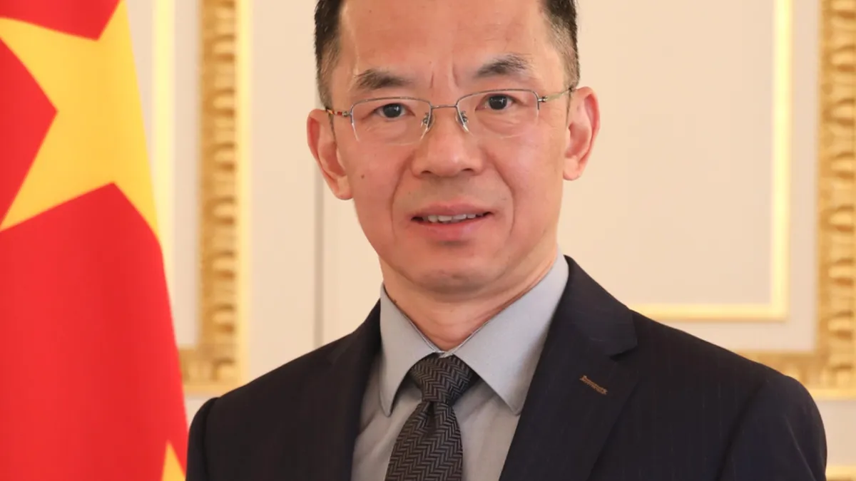 中國駐法大使盧沙野。 (取自中國外交部駐法官網)