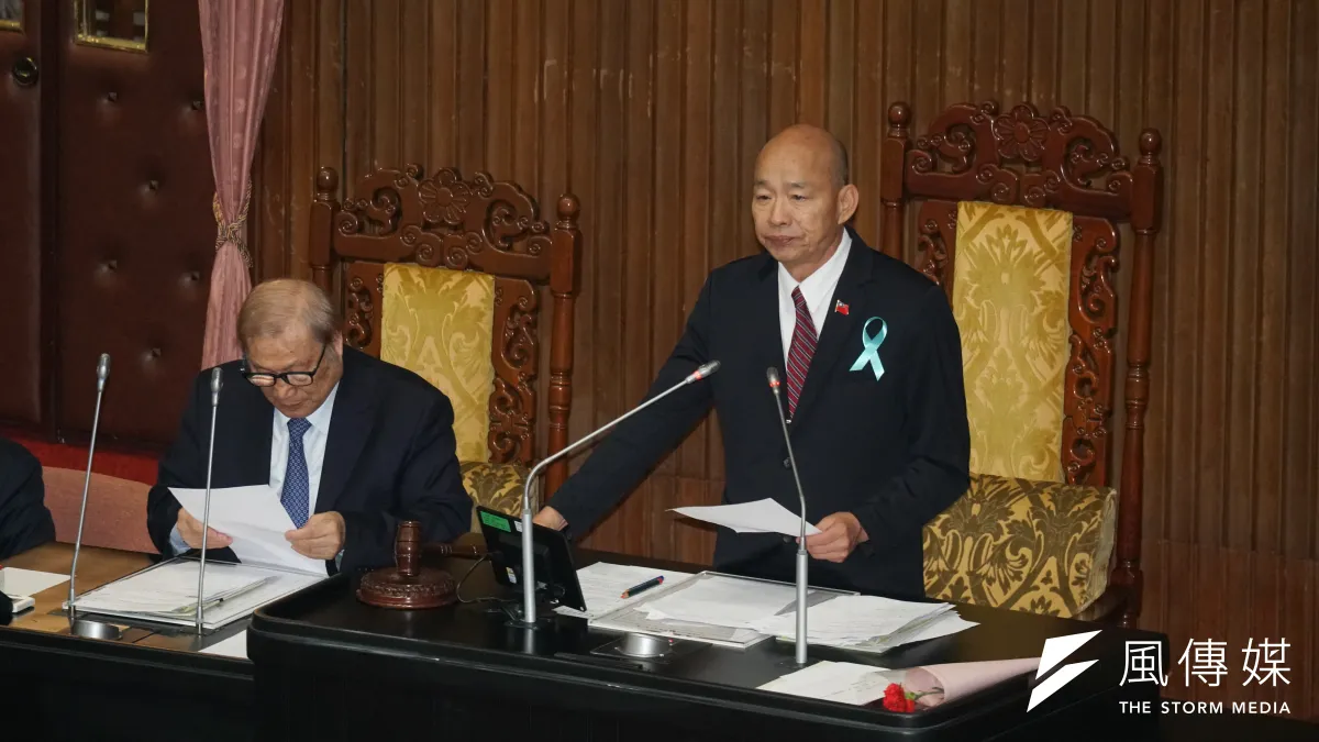 立法院8日國安及不對稱戰力計畫採購條例草案三讀,立法院長韓國瑜敲下議事槌。(資料照,蔡親傑攝)