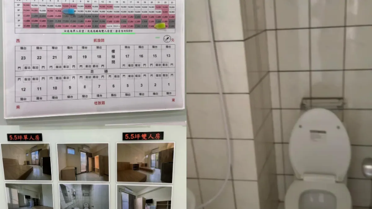 李正皓揭「凱旋苑」一坪租金是附近套房的3倍。(圖/翻攝自fb/李正皓)