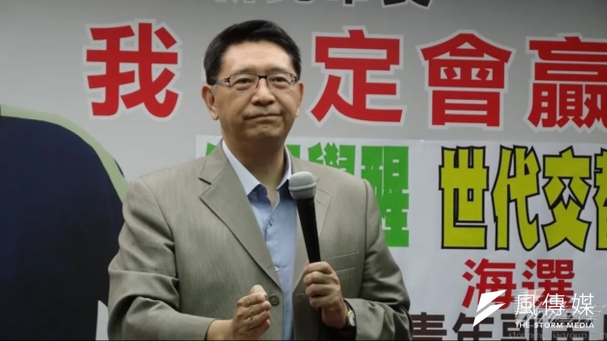 有意角逐新北市長的台聯秘書長林志嘉,20日上午承諾,若能當選新北市長,將任用1名35歲以下的副市長,把市政交給年輕一代。(顏振凱攝)