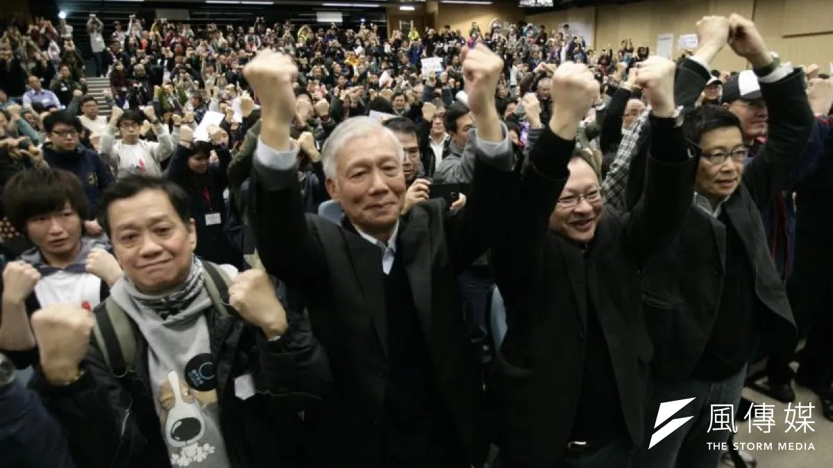 占中發起人(右起)陳建民、戴耀廷、朱耀明。