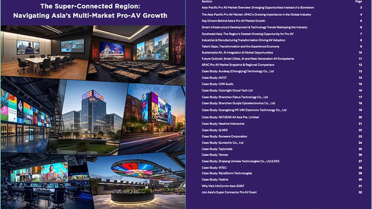 InfoComm Asia Launches the 2026 Asia-Pacific Pro AV Market Playbook, Revealing the Technologies, Markets and Opportunities Reshaping the Region's Digital Future