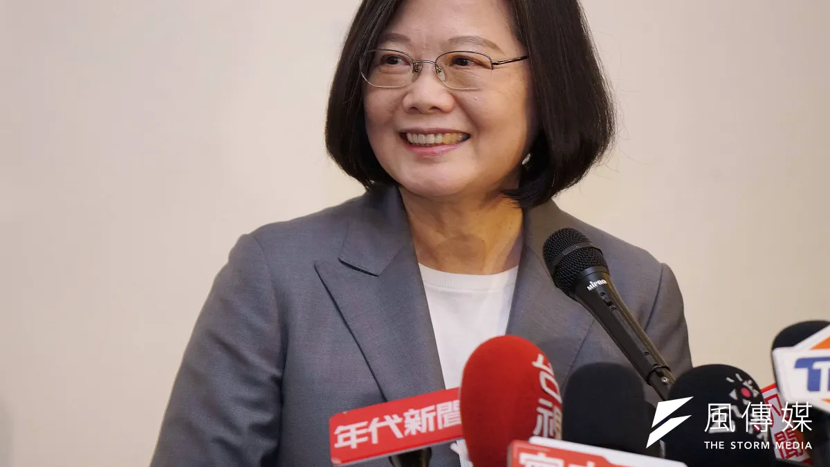 台灣總統蔡英文。(盧逸峰攝)