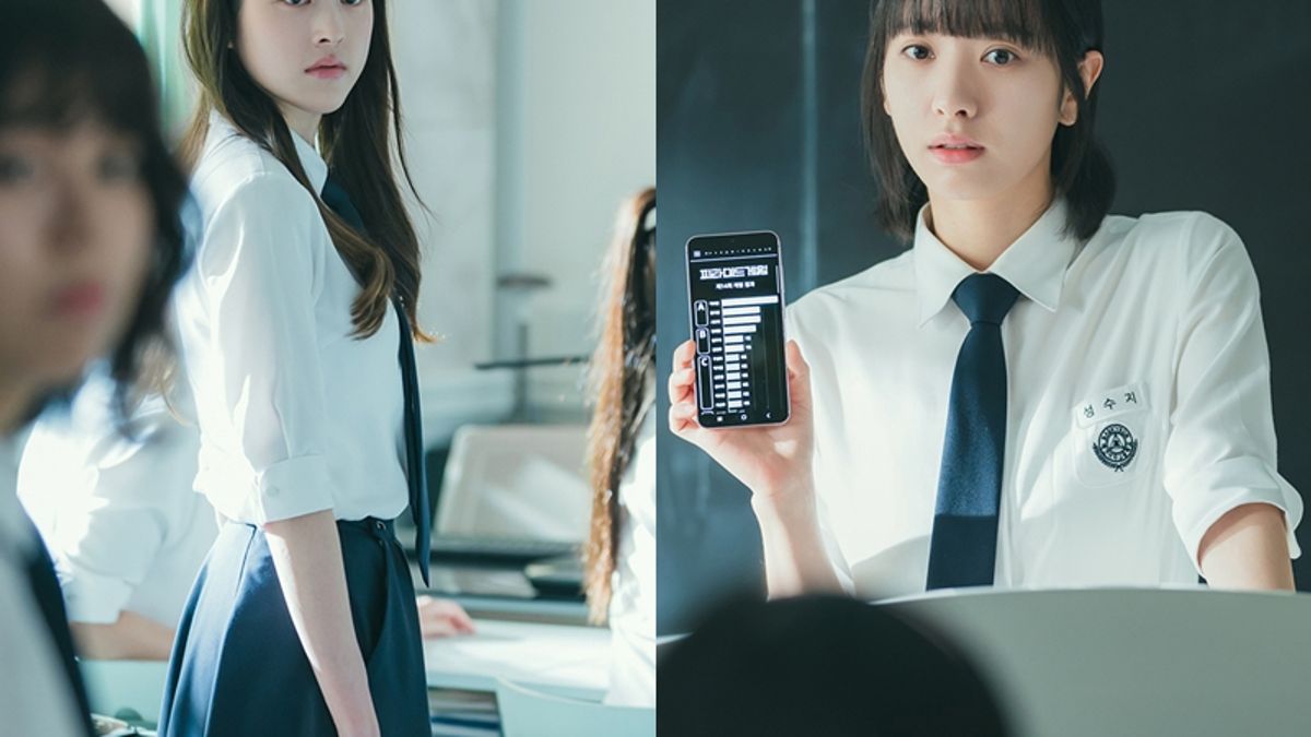 《金字塔遊戲》劇情描述一所女子高中的班級,班上每個月都會進行「金字塔遊戲」的投票,這個遊戲會將班上每位同學劃分成不同等級,最低等級的F會被高等級的學生合法霸凌。(圖/取自티빙-TVING臉書專頁) 《金字塔遊戲》劇情描述一所女子高中的班級,班上每個月都會進行「金字塔遊戲」的投票,這個遊戲會將班上每位同學劃分成不同等級,最低等級的F會被高等級的學生合法霸凌。(圖/取自티빙-TVING臉書專頁)