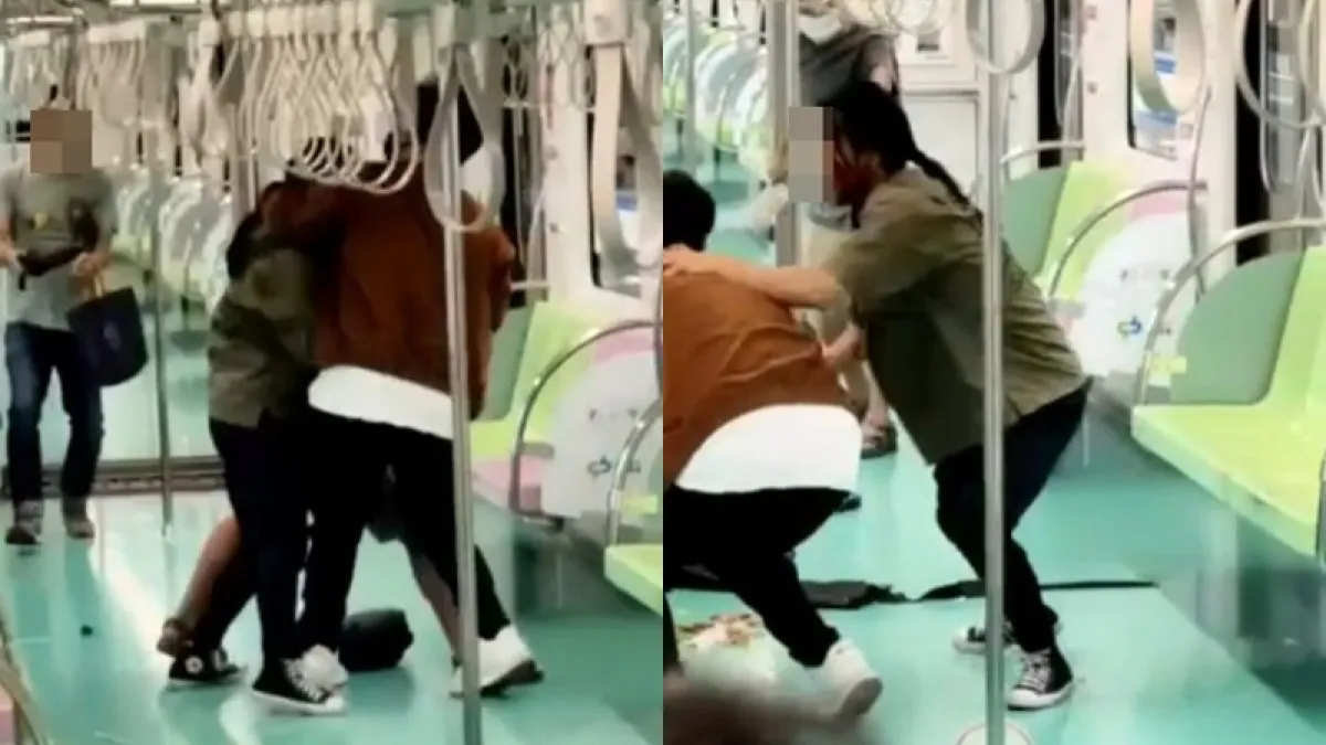 台中捷運驚傳隨機砍人事件!(圖/翻攝自黑色豪門企業)