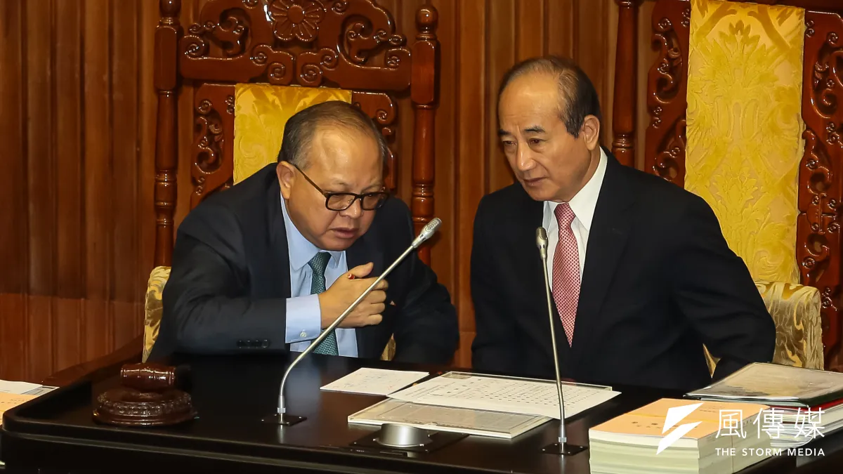 立法院長王金平(右)可望列國民黨不分區第一名。(顏麟宇攝)