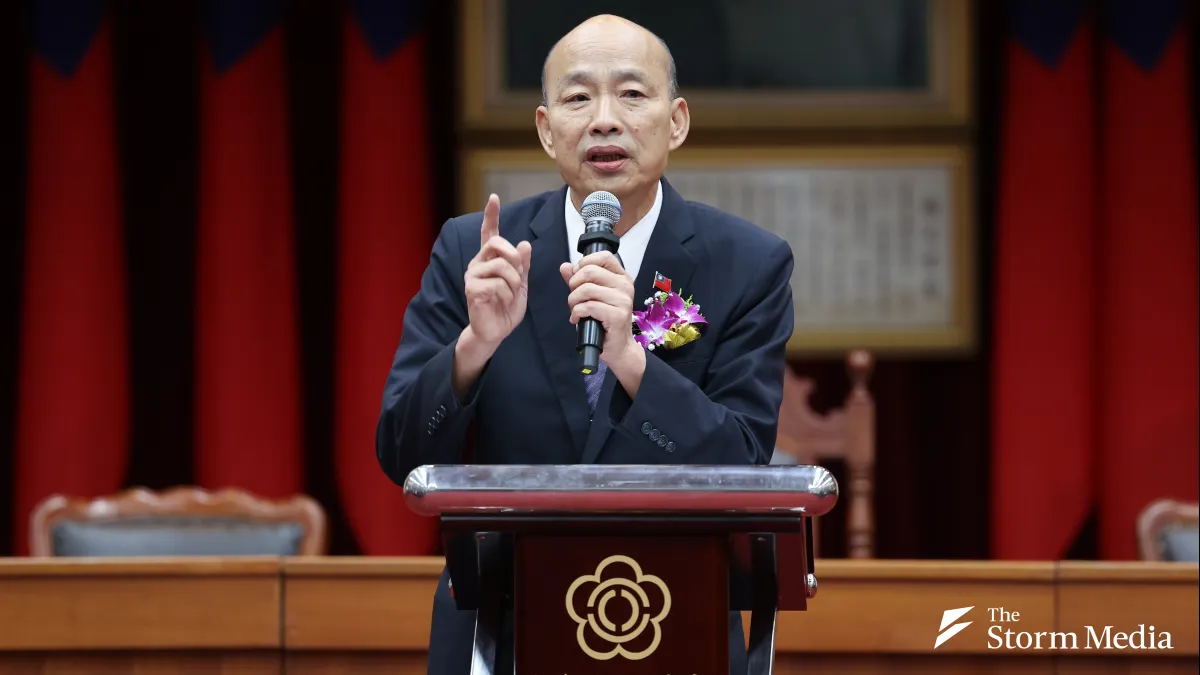 The central government's general budget bill had been stalled for an extended period before finally being referred for review in mid-April. Legislative Yuan President Han Kuo-yu (pictured) summed up more than a year of frustration with a single remark: 'T