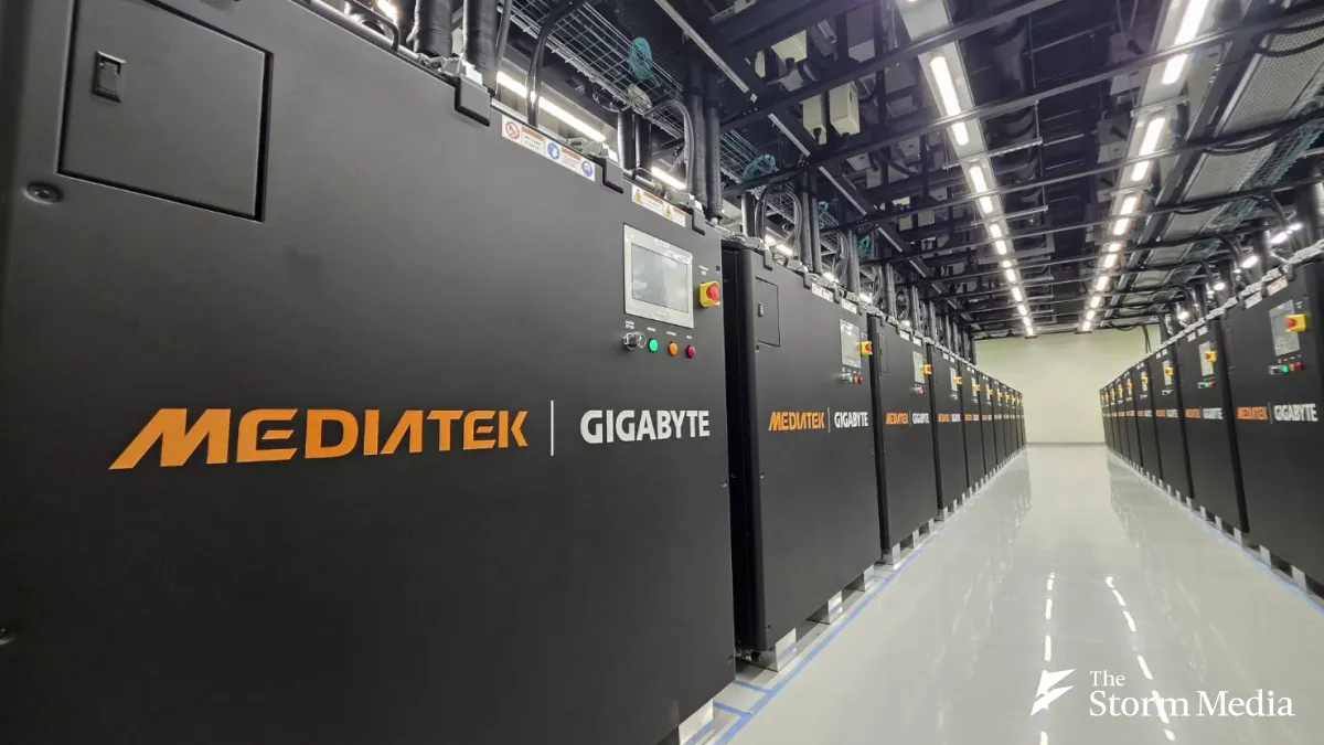 MediaTek's cloud AI chip business, anchored by its Google TPU partnership, is emerging as the company's fastest growing revenue driver. (Photo by Wei Hsin-yang)