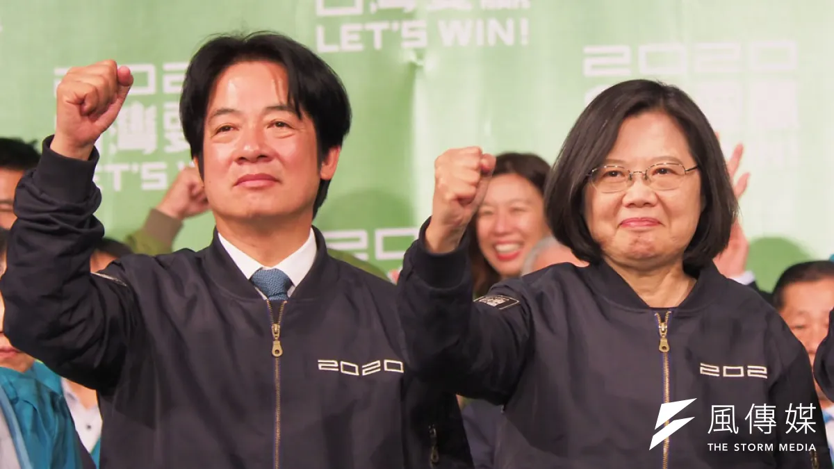 蔡賴配創下史上新高得票數。(林瑞慶攝)