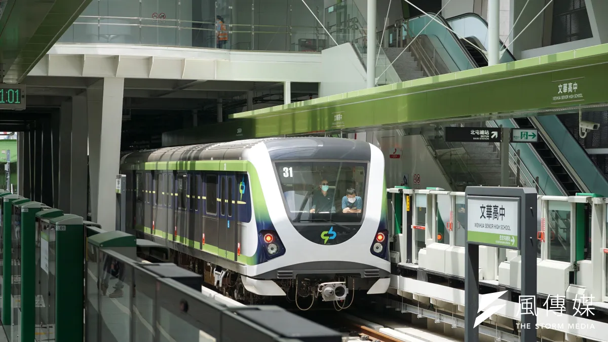 台中捷運綠線今年上半年平均運量只有2萬多人次,累計虧損高達22億元。(資料照,盧逸峰攝)