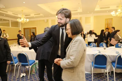 Former President Tsai Ing-wen during her visit to Lithuania in May 2025. Her repeated presence in European forums is gradually deepening Europe's interest in and confidence about engaging with Taiwan.