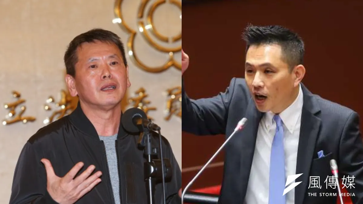 20220215-官媒點名國民黨立委林為洲(左)、陳以信(右)勾結「國際反華勢力」,痛批其與民進黨合流、繼承前總統李登輝的「兩國論」。(資料照,顏麟宇攝/影像合成:風傳媒) 20220215-官媒點名國民黨立委林為洲(左)、陳以信(右)勾結「國際反華勢力」,痛批其與民進黨合流、繼承前總統李登輝的「兩國論」。(資料照,顏麟宇攝/影像合成:風傳媒)