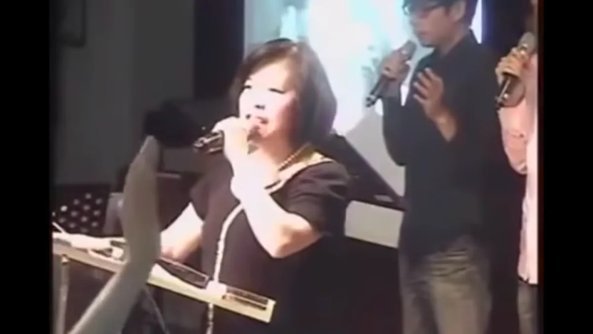 教友圈昨(4)日傳出郭美江已在當天上午7時9分「回天家了」,享壽67歲。(取自takeshi990306的Youtube頻道)