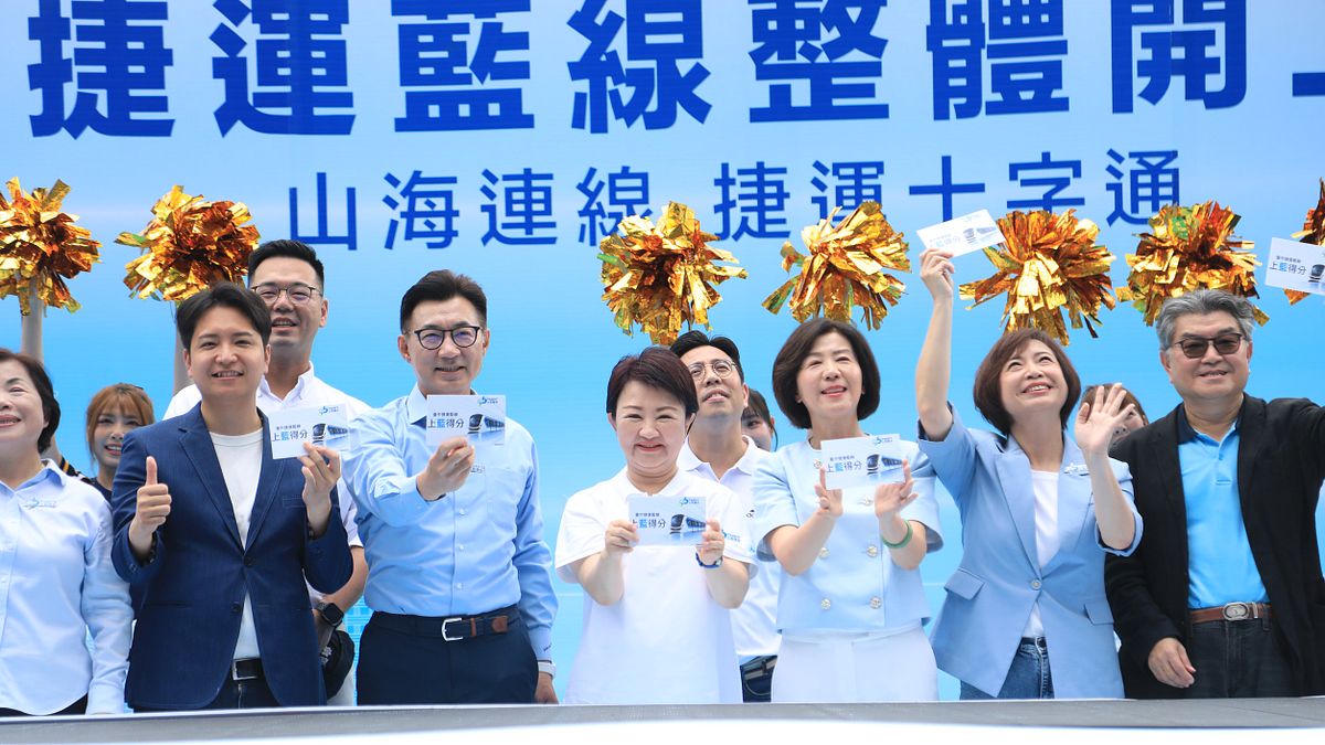 台中捷運藍線工程啟動,未來將與既有綠線構築東西向與南北向交會的-金十字-捷運網絡。(圖/台中市政府) 台中捷運藍線工程啟動,未來將與既有綠線構築東西向與南北向交會的-金十字-捷運網絡。(圖/台中市政府)