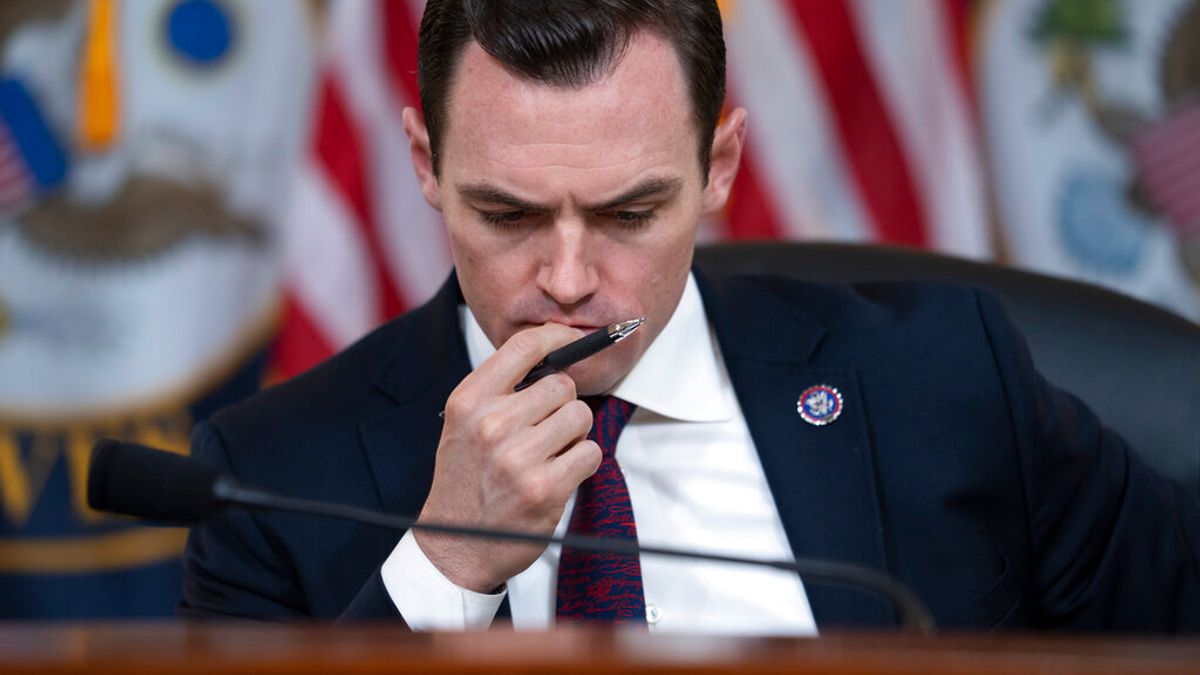 北京5月21日宣布制裁前美國聯邦眾議院「中國問題特別委員會」主席蓋拉格(Mike Gallagher),對其採取不准入境、凍結在中國財產等反制措施。。(美聯社) 北京5月21日宣布制裁前美國聯邦眾議院「中國問題特別委員會」主席蓋拉格(Mike Gallagher),對其採取不准入境、凍結在中國財產等反制措施。。(美聯社)