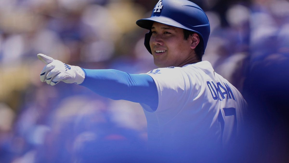 大谷翔平炸裂2分砲、大聯盟千安達陣。(美聯社) 大谷翔平炸裂2分砲、大聯盟千安達陣。(美聯社)