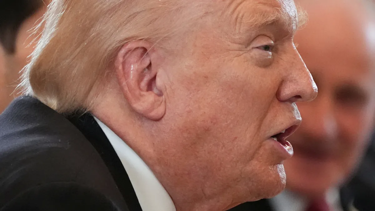 2025年11月6日。美國總統川普(Donald Trump)在白宮招待中亞5國領袖。(AP)