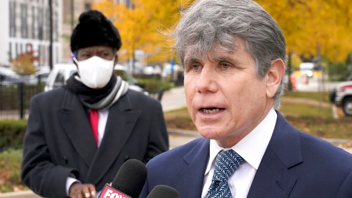 因貪腐入獄並丟官的前伊利諾州州長布拉戈耶維奇(Rod Blagojevich),再次獲得川普特赦。(美聯社)