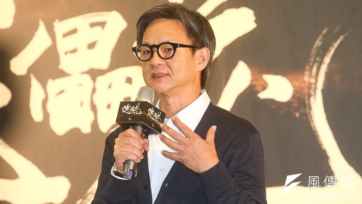 曹瑞原闡述對於現今影視產業困境、中國因素的種種看法。(陳明仁攝)