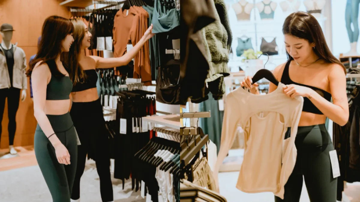 近來,供貨Lululemon、Nike等品牌的中國工廠開直播對美國民眾進行銷售,稱能買到更便宜的好貨,然而專家認為這恐怕違反與品牌之間的保密協議。(圖/翻攝自lululemon臉書)