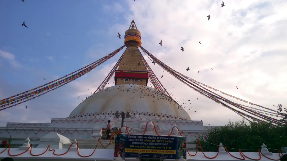 加德滿都地標大塔--Boudhanath Stupa(圖/謝幸吟提供)