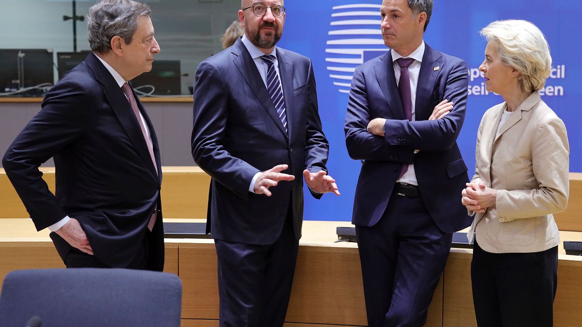 2022年5月31日,歐盟領導人討論制裁俄羅斯事宜(AP) 2022年5月31日,歐盟領導人討論制裁俄羅斯事宜(AP)