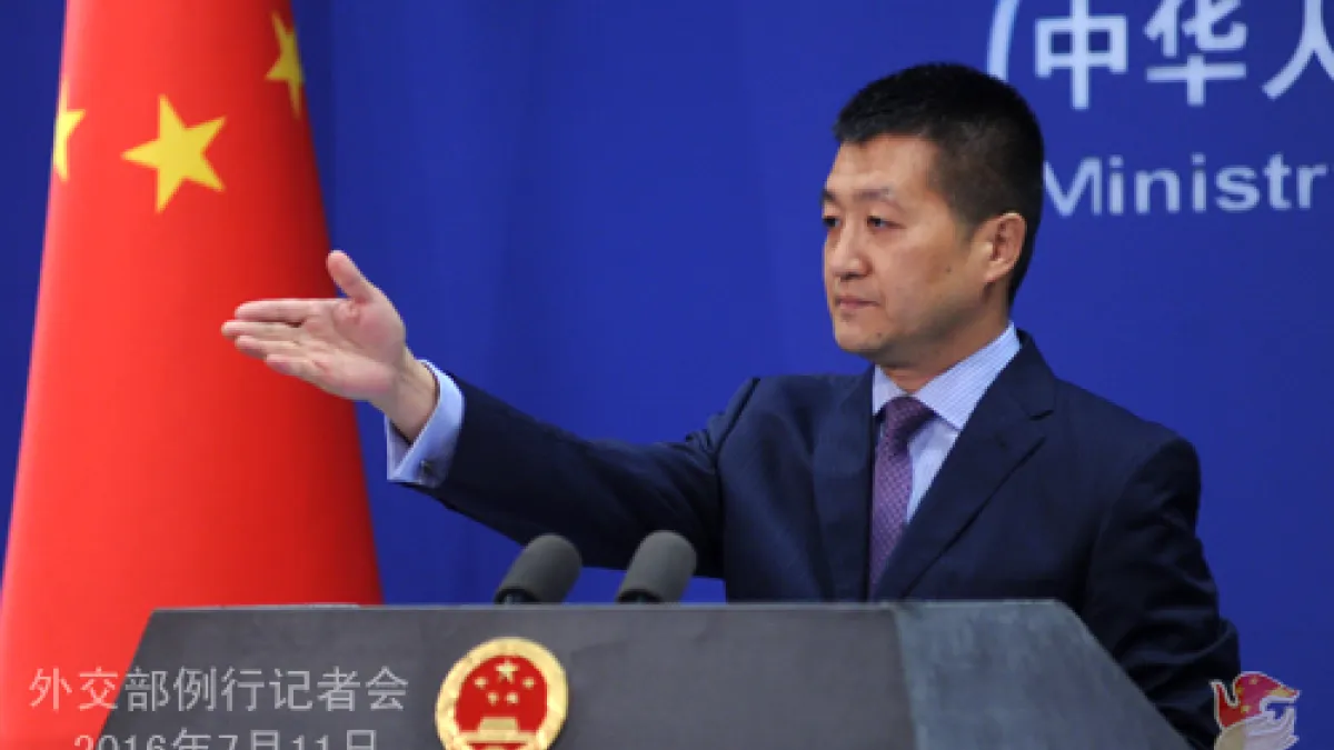 中華人民共和國外交部新聞發言人陸慷。(取自中國外交部網站)