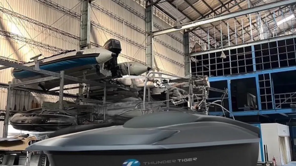 無人載具大廠雷虎科技指出,看好小型無人船和無人艦艇的發展,將重點布局無人水面載具USV市場。(雷虎提供)