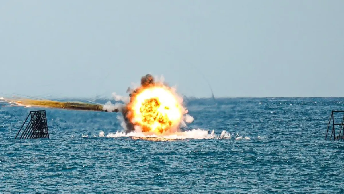 海軍陸戰隊日前執行天馬操演,實施拖式飛彈實彈射擊。(取自中華民國海軍臉書)