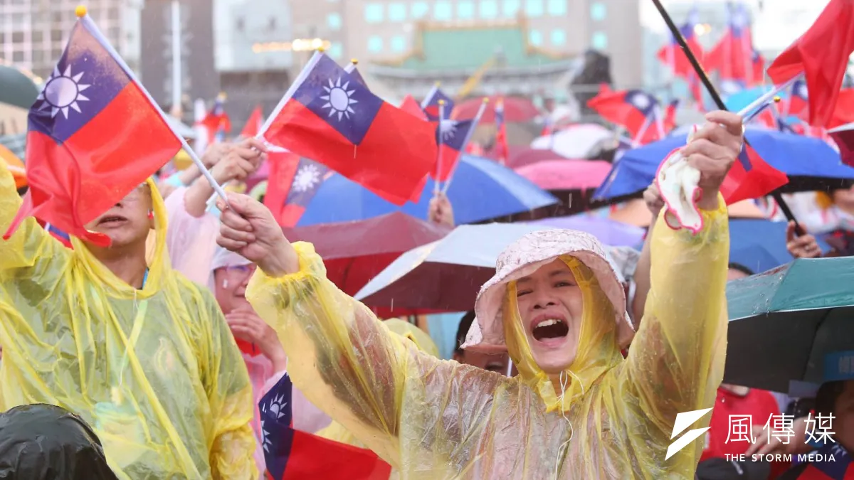 2019年6月1日,挺韓國瑜團體在凱道舉辦造勢大會(顏麟宇攝)