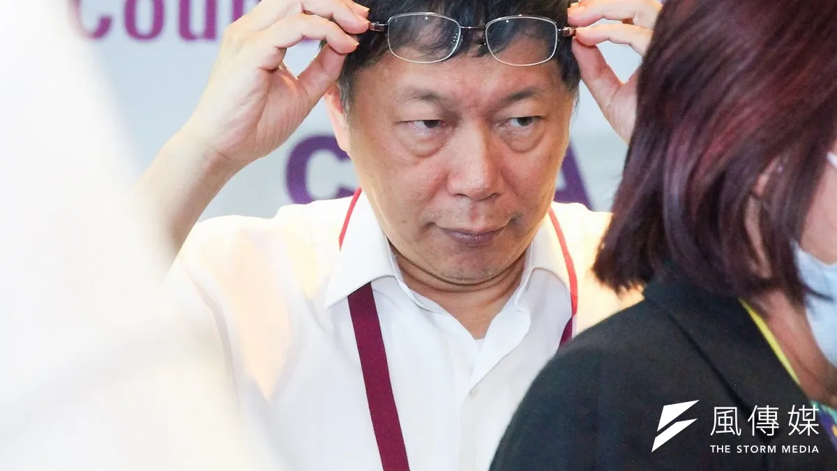 台北市長柯文哲出席亞洲旅遊推廣。(曾原信攝)