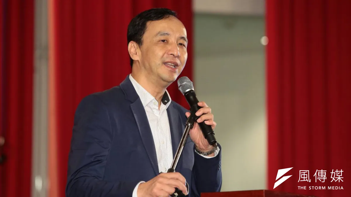 國民黨總統候選人朱立倫出席全國村里長與總統候選人有約活動。(顏麟宇攝)