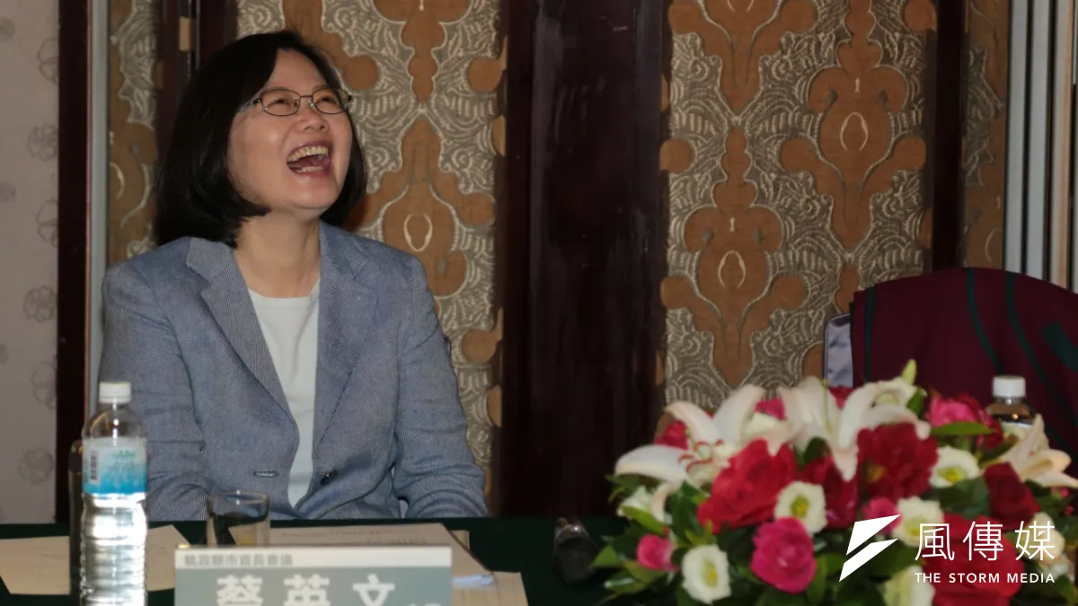 蔡英文主席民進黨第二次執政縣市首長會議。(余志偉攝)