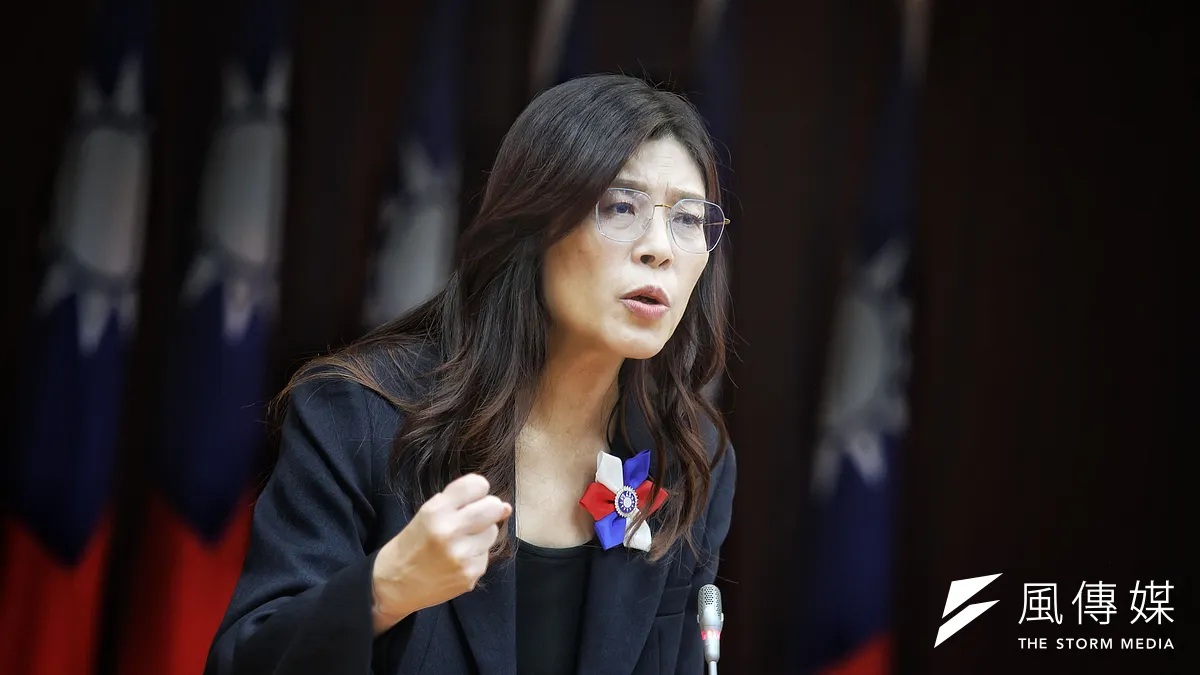 國民黨主席當選人鄭麗文。(柯承惠攝) 國民黨主席當選人鄭麗文。(柯承惠攝)