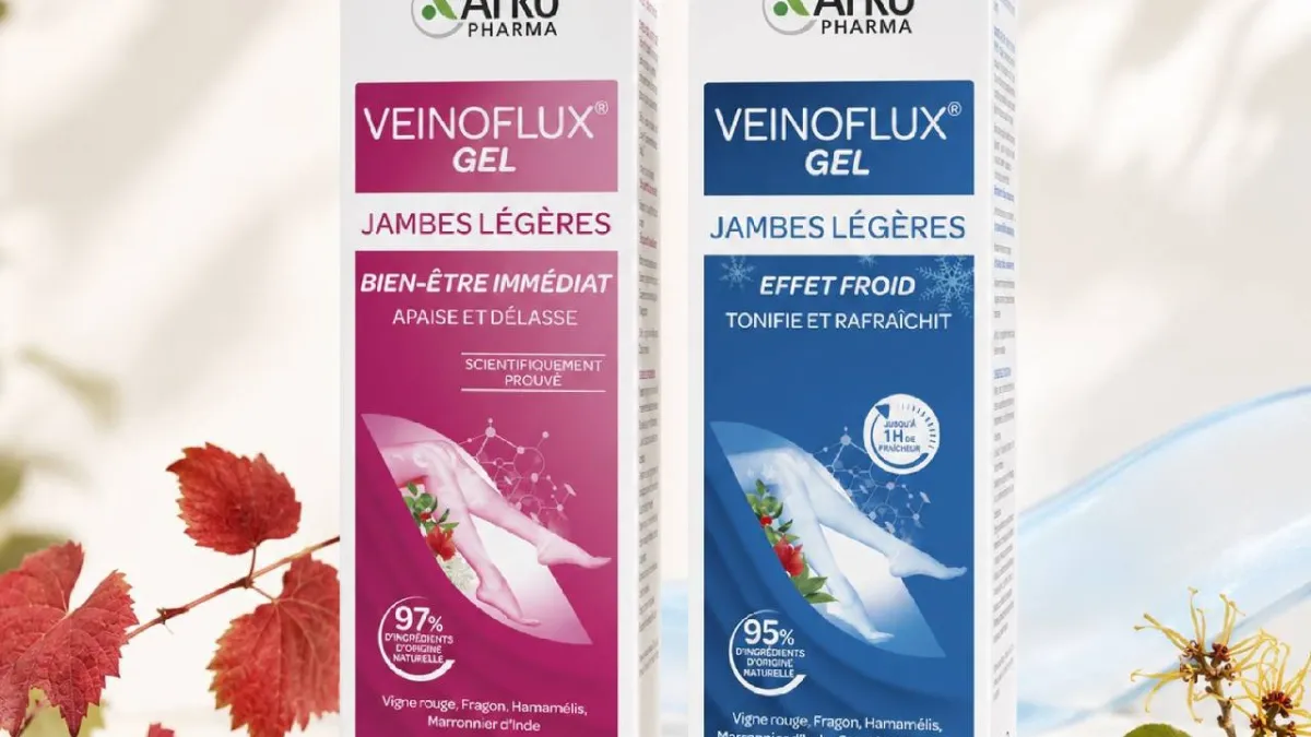 來自法國的天然植萃品牌「Arkopharma 艾蔻法」旗下人氣商品「VEINOFLUX 法式植萃-輕盈/沁盈腿部凝膠」,進軍台灣市場。(圖/業者提供)