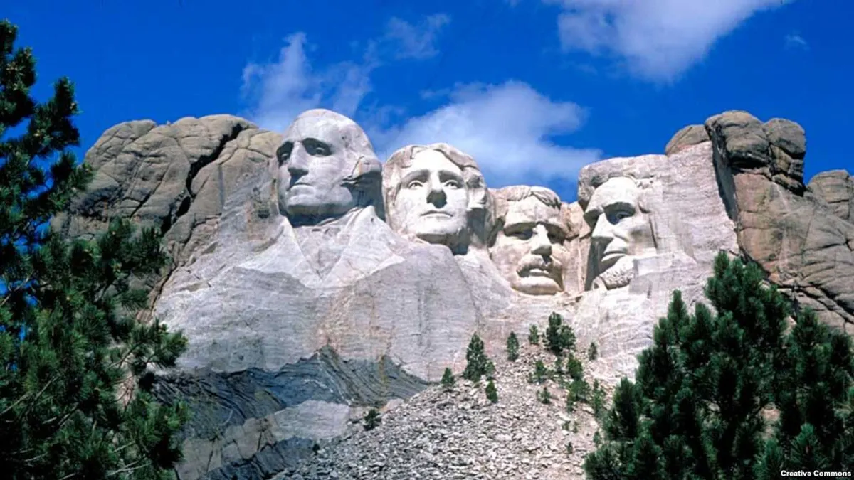 拉什莫爾山國家紀念公園。(美國之音資料照)