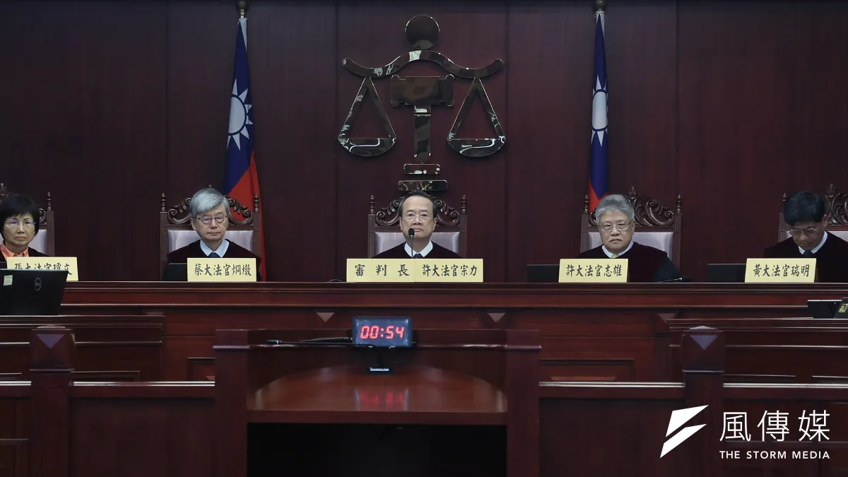 司法院憲法法庭10日就國會職權修法暫時處分行準備程序。(柯承惠攝)