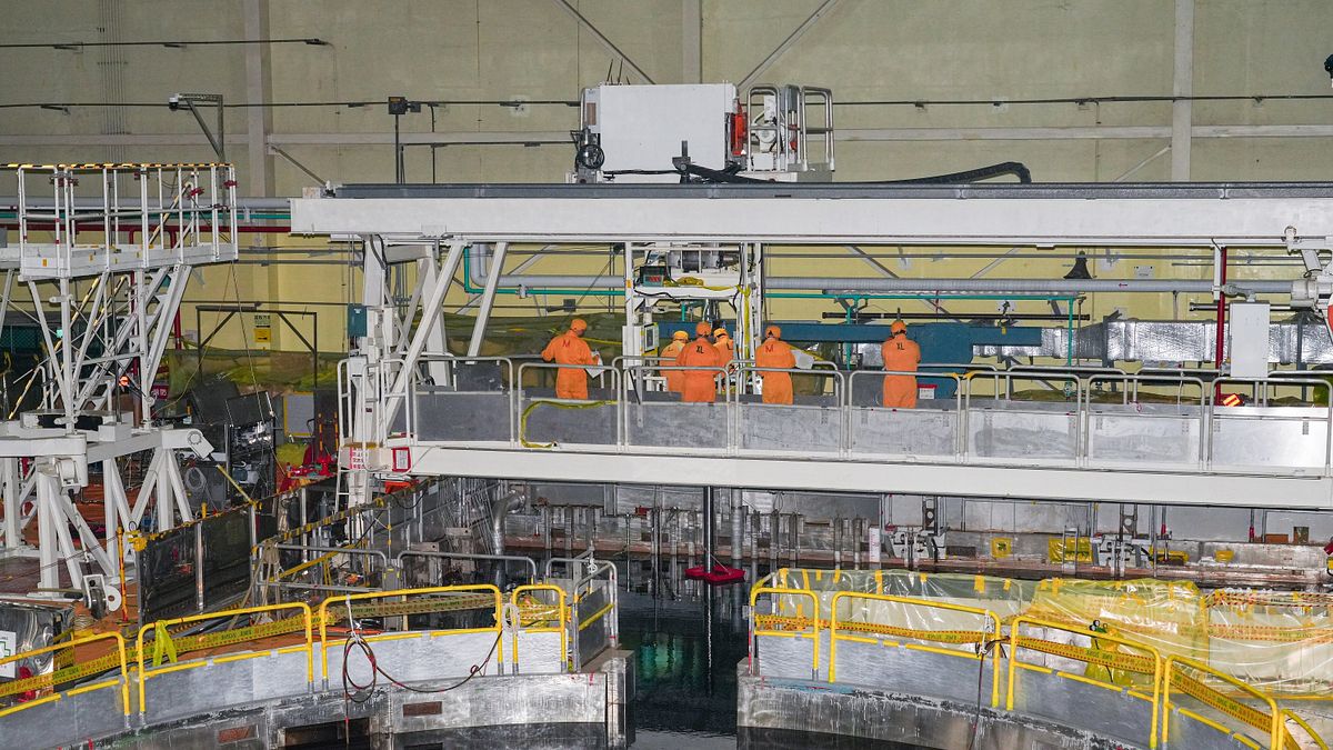 台電進行核一廠用過燃料棒移出程序測試。(台電提供) 台電進行核一廠用過燃料棒移出程序測試。(台電提供)