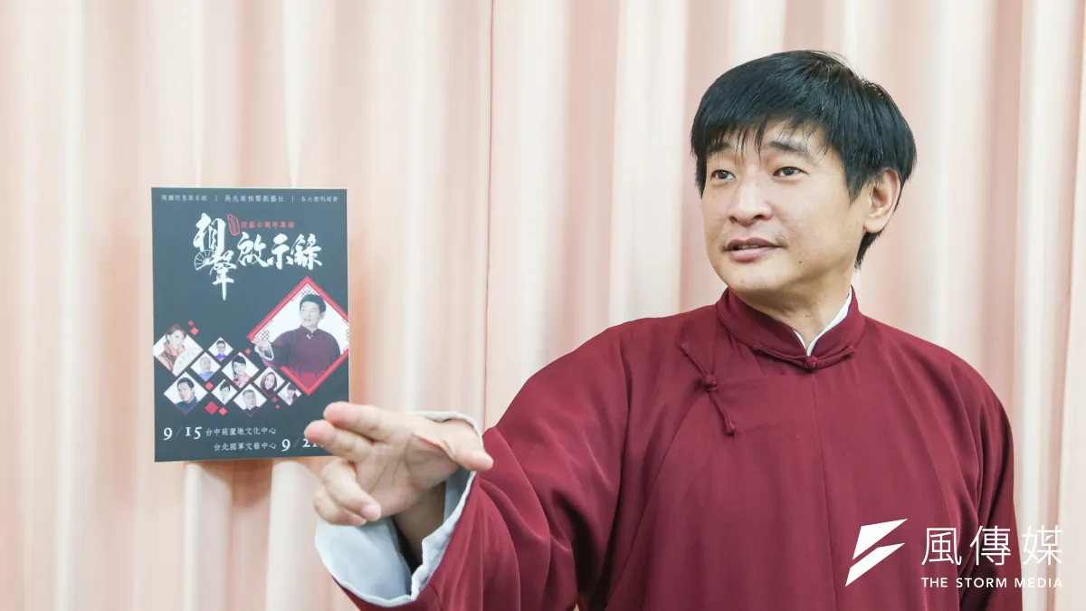 吳兆南相聲劇團團長劉增鍇接受《風傳媒》專訪,談及自己創作最旺盛的時期,直稱「其實陳水扁時期是我最喜歡的時代!」。(陳明仁攝)