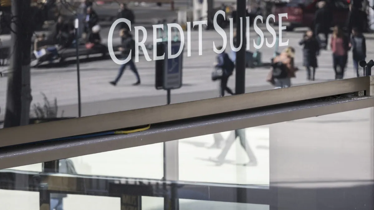 瑞士信貸銀行(Credit Suisse Group)危機。(資料照,美聯社)